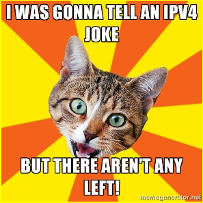no more IPv4